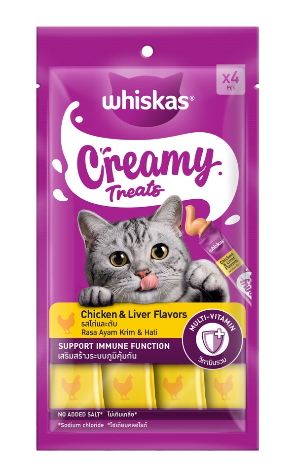 WHISKAS Sachet Creamy Treats - Ayam & Hati image 1